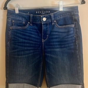 Blue Jean cuffed shorts